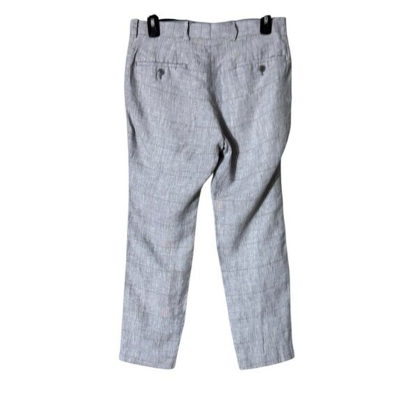 Bar III Mens Linen Slim Fit Pants Size 29 Preppy Grey Beachy Wedding Summer - Picture 3 of 7